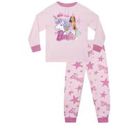 Barbie Pyjamas Filles | Ensembles de Pyjamas pour Filles | Ensemble Pyjama pour Filles | Rose 7-8 Ans