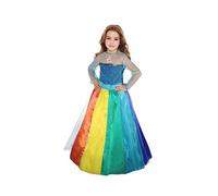 Barbie Rainbow Princess costume robe déguisement original fille (Taille 4-5 ans)
