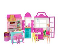 Barbie Métiers Coffret poupée Sauveteuse Blonde en Maillot de Bain avec Chaise de maître-Nageur, Figurine de Chien et Accessoires, Jouet pour Enfant, GTX69