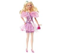 Barbie Rétro Poupée Mannequin Bal de Promo, années 80, Cheveux blonds ondulés, Reine du Bal, à Collectionner, Jouet Enfant, Dès 3 Ans, HJX20