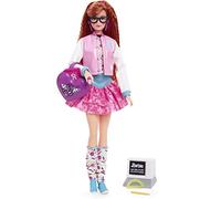 Barbie Rewind ‘80s Edition Doll, Schoolin’ Around, Wearing Dress & Accessories, with Crimped Red Hair, Gift for Collectors