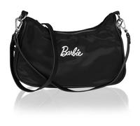 Barbie Sac à bandoulière baguette noir, fermeture éclair argentée 25,5x12,5x6,5 cm