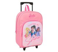 Barbie - Sac à Dos pour Enfant avec Chariot Compact, idéal pour Les Enfants de différents âges, Confortable et Polyvalent, qualité et résistance, 33 x 43 x 15 cm