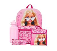 Barbie Sac A Dos | Sac à Dos, Bouteille, Sac Lunch et Trousse Crayon | Cartable pour Fille | Rose