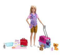 Barbie-Sauvetage d'Animaux-Coffret poupée blonde et accessoires HRG50