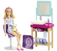 Mattel Coffret masque de beauté Barbie 13 pièces Blonde pour enfant