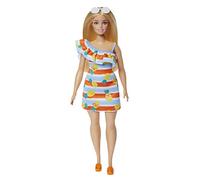 Barbie Série Aime l’Océan avec Cheveux blonds, poupée en Plastique recyclé, vêtements d’été et Accessoires Jouet Enfant, Dès 3 Ans, HLP92