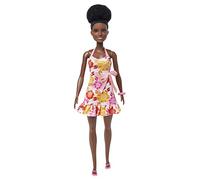 Barbie Série Aime l’Océan avec Cheveux Bruns naturels, poupée en Plastique recyclé, vêtements d’été et Accessoires, Jouet Enfant, Dès 3 Ans, HLP93
