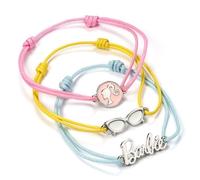 Barbie – Bracelets d'amitié – Lot de 3 – Taille unique