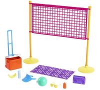 Barbie Aime Les Océans Coffret pour poupée Journée à la Plage avec Filet de Volleyball, fabriqué à partir de Plastique recyclé, Jouet pour Enfant, GYG18