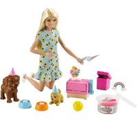 Barbie Set de jeu de fête pour chiens avec poupée avec pâte à modeler de jeu et accessoires