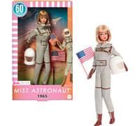 Barbie Poupée Astronaute de Mattel à Collectionner avec Costume argenté, Bottes spatiales et Casque, Reproduction Vintage de 1965, JBJ48