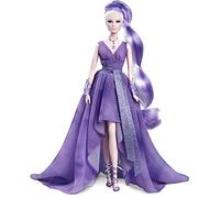 Barbie Signature poupée Améthyste Collection Cristal Blonde Platine avec Collier à véritable améthyste et Accessoires, Jouet Collector, GTJ96
