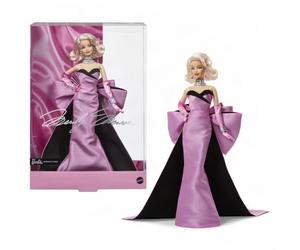 Barbie Signature Poupée Collector Marilyn Monroe, 100e Anniversaire | Porte la robe rose iconique du film "Les hommes préfèrent les blondes" et bijoux "Diamonds"