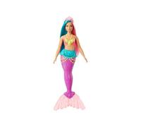 Barbie Poupée Dreamtopia Sirène – Diadème, Chevelure Turquoise et Rose – GJK11
