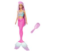 Barbie Sirène Poupées avec Cheveux Roses de 18 cm de Long et Accessoires colorés