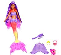 Barbie "Sirène Power" Poupée de Brooklyn (cheveux violets) avec accessoires
