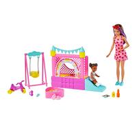 Barbie - Skipper Baby-Sitter - Coffret Château Gonflable