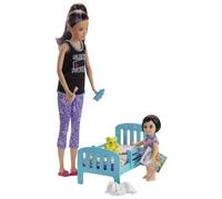 Barbie Skipper Babysitter Heure Du Dodo - Ghv88 - Coffret Poupée Mannequin - 3 Ans Et +
