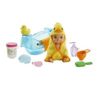 Barbie Skipper Babysitters Inc. - Bébé et Accessoires de Bain - Coffret Poupée Mannequin - 3 ans et +