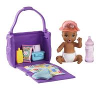 Barbie Skipper Babysitters Inc. - Bébé et Accessoires de Toilette - Coffret Poupée Mannequin - 3 ans et +