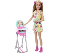 Barbie Skipper Coffret Babysitters Inc, 1 poupée, 1 bébé, accessoires HTK35