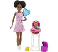 Barbie Skipper Poupée baby-sitter Ensemble de jeu d'anniversaire avec poupée bébé