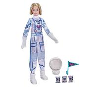 Barbie Space Discovery Métiers poupée Astronaute Blonde Portant Une Combinaison Spatiale et Un Casque, Accessoires Inclus, Jouet pour Enfant, GTW30