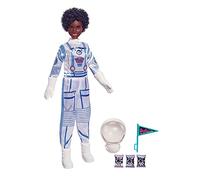 Barbie Space Discovery Métiers poupée Astronaute Brune Portant Une Combinaison Spatiale et Un Casque, Accessoires Inclus, Jouet pour Enfant, GTW31