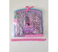 Barbie Style Fashion Pack, 2 Tenues Florales Rose et Violet avec Accessoires pour Poupée Barbie