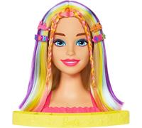 BARBIE Super Cheveux Tête Coiffable Arc-En-Ciel Originale Mattel HMD78
