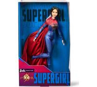 Barbie Supergirl Poupée de Collection du Film Flash Portant Un Costume Rouge et Bleu avec Cape, Support de poupée Inclus (exclusivité Amazon)