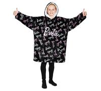 Barbie Sweat Plaid Enfant Fille, Pull Oversize en Polaire