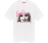 Barbie - T-shirt "Be You" pour femme NS6716 (XL) (blanc/gris/rose)