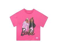 Barbie T-Shirt Fille | T-Shirt Rose pour Filles Vetement Fille | Marchandise Officielle | 5-6 Ans