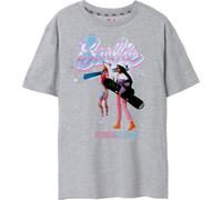 Barbie - T-shirt "Merry & Bright" pour femme à manches courtes NS8067 (3XL) (gris chiné)