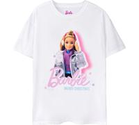 Barbie - T-shirt pour femme - design de Noël NS7793 (M) (Blanc)
