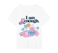 Barbie - The Movie Support de Sauveteur I Am Kenough T-Shirt, Femme Grandes Tailles, Blanc, 4X