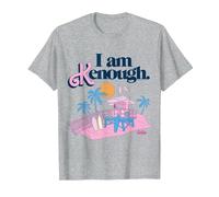 Barbie - The Movie Support de Sauveteur I Am Kenough T-Shirt, Homme, Gris Chiné, 4XL