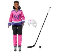 Barbie Tim Hortons PWHL 2025 Poupée tendance rose - Comprend une crosse de hockey, un palet et un casque