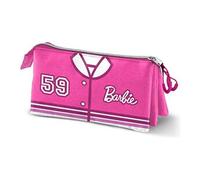 Barbie - Trousse - triple - Ripstop - rose - Barbie Varsity