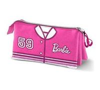 Karactermania Trousse triple Barbie Varsity Ripstop Rose 23 x 11 cm