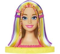 Barbie®-Ultra Chevelure-Tête à Coiffer blonde mèches arc-en-ciel HMD78