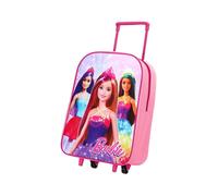 Barbie Valise Trolley Cabine Enfant Voyage Neuf Rose 42cm