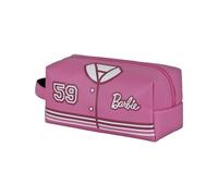 Barbie Varsity-Trousse de Toilette de Voyage Brick Plus, Rose, 25 x 12 cm
