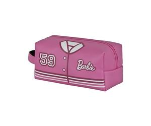 Barbie Varsity-Trousse de Toilette de Voyage Brick Plus, Rose, 25 x 12 cm