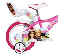 Dino Bikes Vélo enfant Barbie 14 pouces 4-6 ans Rose – freins avant/arrière