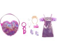 Barbie Vêtements de mode et sac de luxe avec accessoires dans un présentoir de comptoir