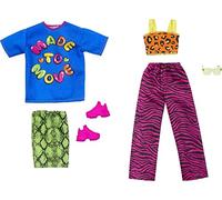 Barbie Vêtements, Mode et Accessoires Pack poupées à la Mode, l'ensemble Comprend 2 Looks complets avec des Robes Vives et des pièces de Style