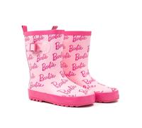 Barbie Wellies Filles Enfants Courts Rose Glitter Logo Rain Bottes en Caoutchouc 34 EU